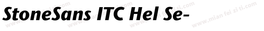 StoneSans ITC Hel Se字体转换